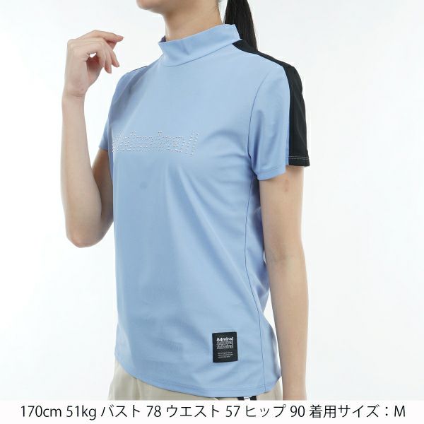アドミラル ゴルフ Admiral GOLF レディース レディース メタルロゴ モックシャツ ADLA412 詳細12