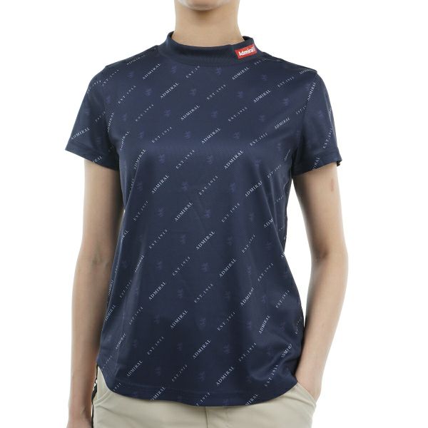 アドミラル ゴルフ Admiral GOLF レディース レディース モノグラム モックシャツ ADLA414 詳細3