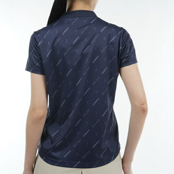 アドミラル ゴルフ Admiral GOLF レディース レディース モノグラム モックシャツ ADLA414 詳細9