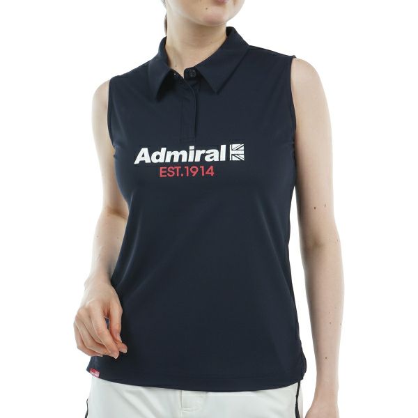 アドミラル ゴルフ Admiral GOLF レディース レディース リサイクルカノコ ノースリーブシャツ ADLA415 詳細4