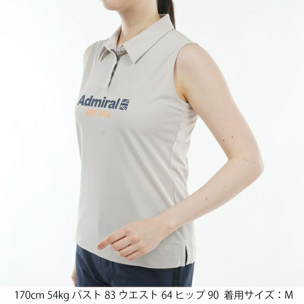 アドミラル ゴルフ Admiral GOLF レディース レディース リサイクルカノコ ノースリーブシャツ ADLA415 詳細7