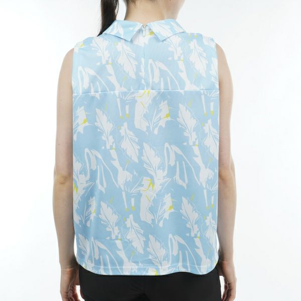 アドミラル ゴルフ Admiral GOLF レディース レディース リーフ柄 ノースリーブシャツ ADLA424 詳細7