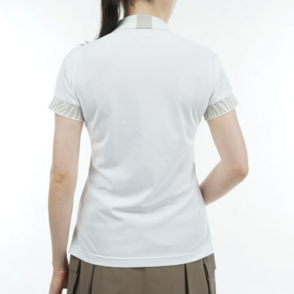 アドミラル ゴルフ Admiral GOLF レディース レディース ゼブラモチーフ リブポロシャツ ADLA425 詳細6