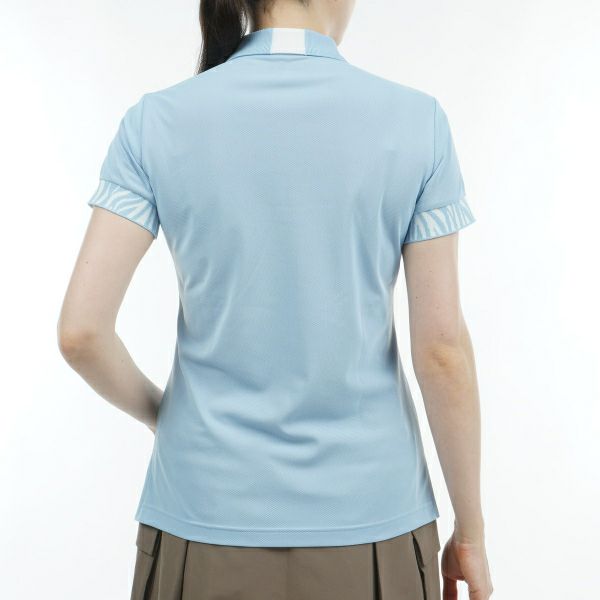 アドミラル ゴルフ Admiral GOLF レディース レディース ゼブラモチーフ リブポロシャツ ADLA425 詳細10
