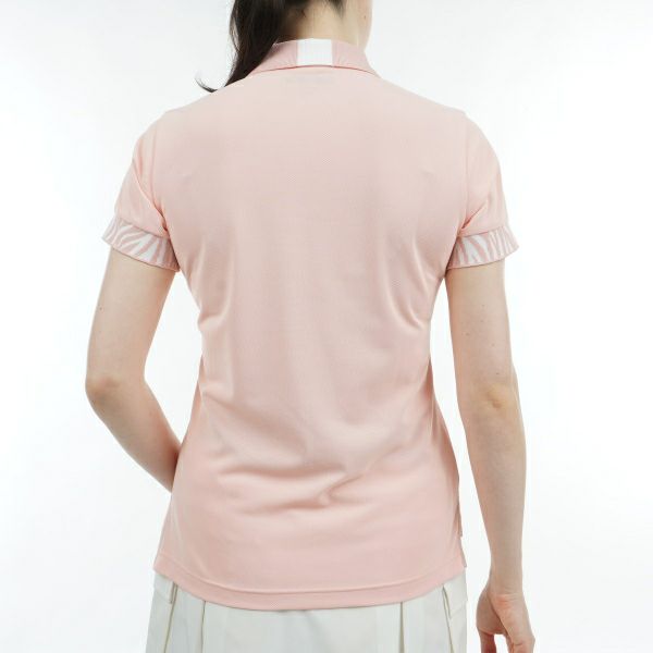 アドミラル ゴルフ Admiral GOLF レディース レディース ゼブラモチーフ リブポロシャツ ADLA425 詳細12