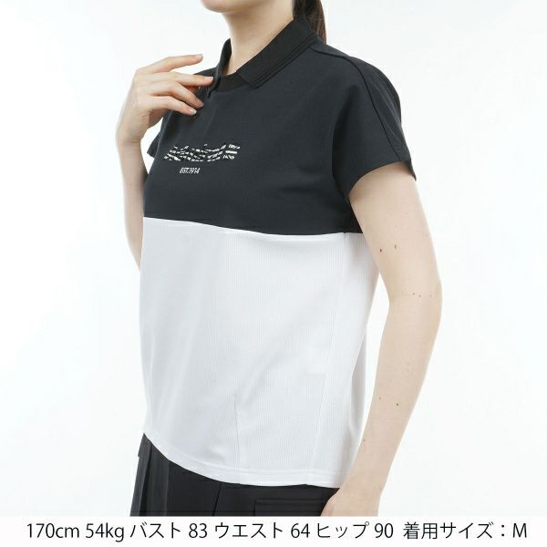 アドミラル ゴルフ Admiral GOLF レディース レディース メッシュ フレンチスリーブシャツ ADLA429 詳細8