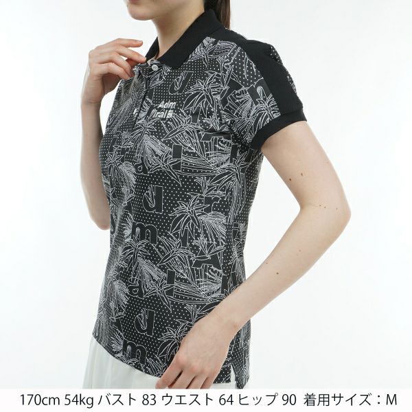 アドミラル ゴルフ Admiral GOLF レディース レディース リーフジャカード ポロシャツ ADLA430 詳細9