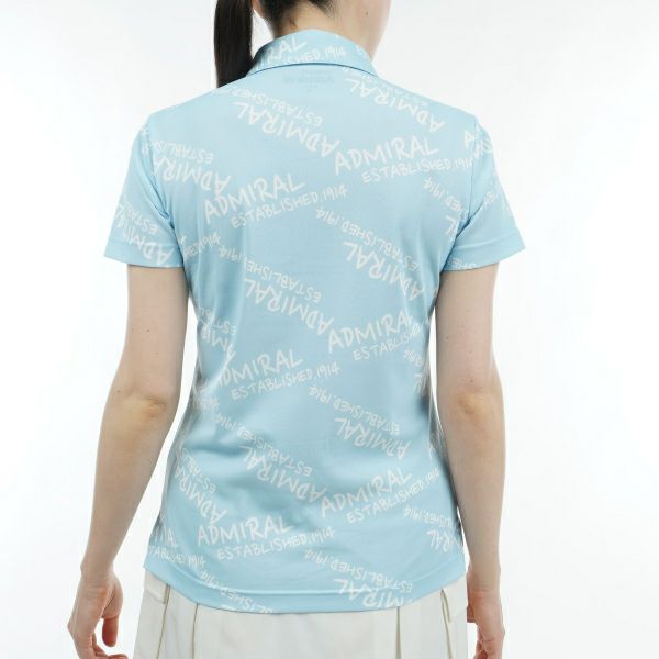 アドミラル ゴルフ Admiral GOLF レディース レディース ランダムロゴ プリントポロシャツ ADLA431 詳細10