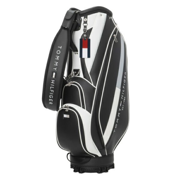 [トミー ヒルフィガー ゴルフ]カートキャディバッグ ベーシック　ブラック