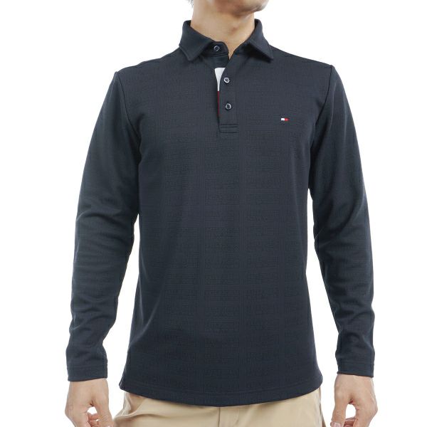 極美品   GOLFトミーヒルフィガー ポロシャツ長袖 ポロシャツ メンズ トミー ヒルフィガー ゴルフ TOMMY HILFIGER