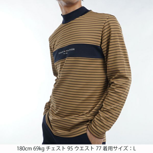ツアーティー TOUR TEE メンズ メンズ エッセンシャル　長袖モックネックシャツ THMA454 詳細10
