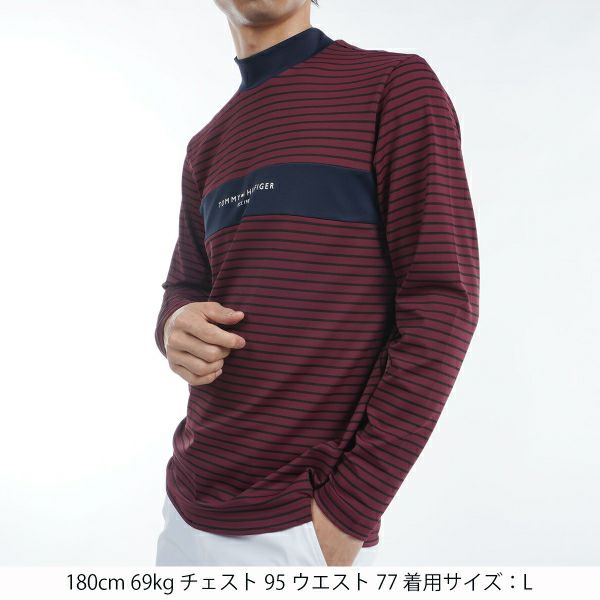 ツアーティー TOUR TEE メンズ メンズ エッセンシャル　長袖モックネックシャツ THMA454 詳細14