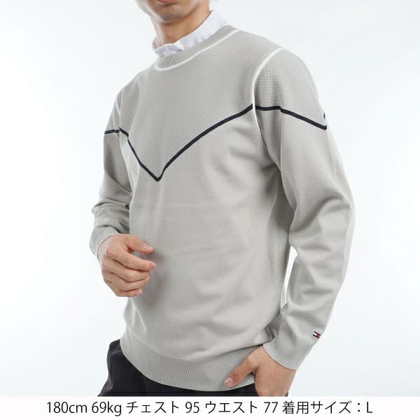 ツアーティー TOUR TEE メンズ メンズ トリコロールライン　クルーネックセーター THMA458 詳細9