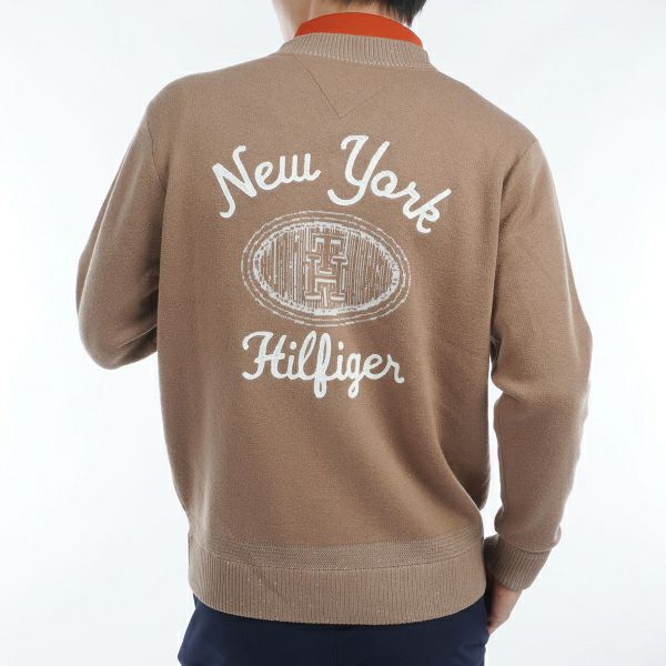 ツアーティー TOUR TEE メンズ メンズ バックロゴ　Vネックジップアップセーター THMA460 詳細7