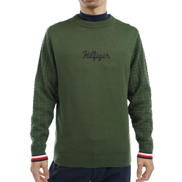 ツアーティー TOUR TEE メンズ メンズ ケーブルミックス　クルーネックセーター THMA461 詳細1