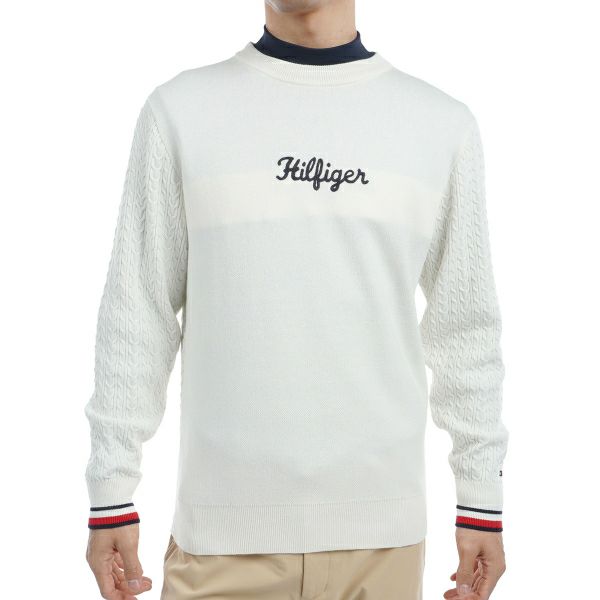 ツアーティー TOUR TEE メンズ メンズ ケーブルミックス　クルーネックセーター THMA461 詳細2