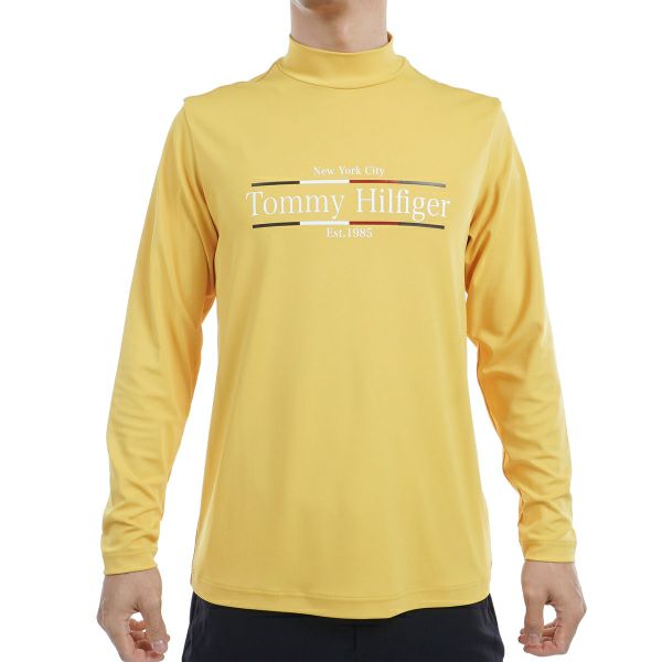 ツアーティー TOUR TEE メンズ メンズ フロントロゴ　長袖モックネックシャツ THMA465 詳細4