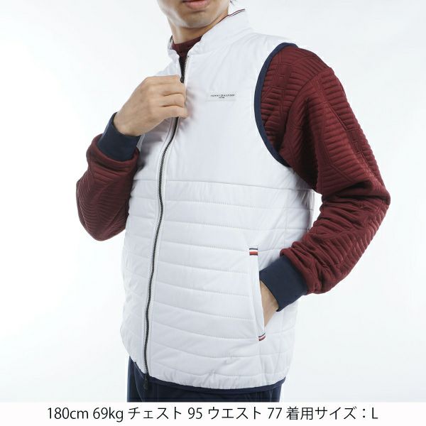 ツアーティー TOUR TEE メンズ メンズ 圧着キルト中綿　ベスト THMA467 詳細5