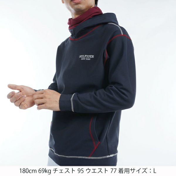 ツアーティー TOUR TEE メンズ メンズ ネックウォーマー付　スウェットフーディー THMA469 詳細8