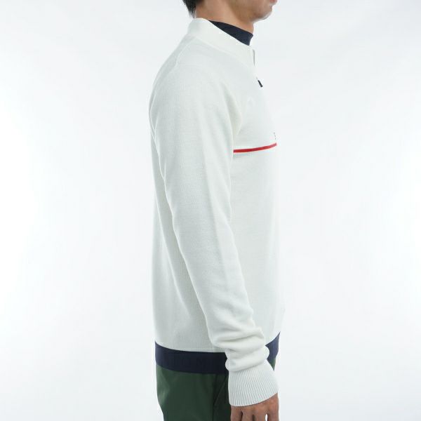 ツアーティー TOUR TEE メンズ メンズ フロントロゴ　ハーフジップ　モックネックセーター THMA472 詳細14