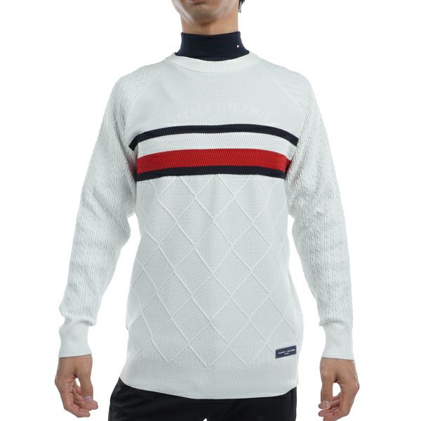 ツアーティー TOUR TEE メンズ メンズ シグネチャーストライプ　クルーネックセーター THMA473 詳細2