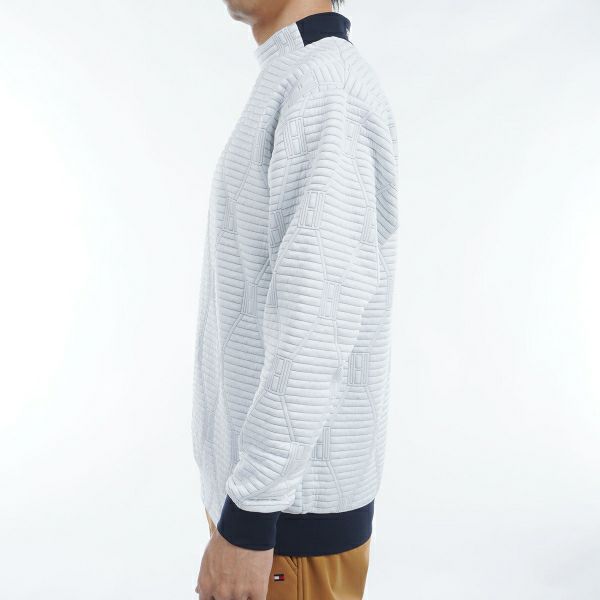 ツアーティー TOUR TEE メンズ メンズ ジャカードキルト　モックネックスウェット THMA477 詳細10
