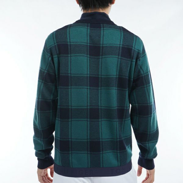 ツアーティー TOUR TEE メンズ メンズ バッファローチェックジャカード　クルーネックセーター THMA478 詳細6