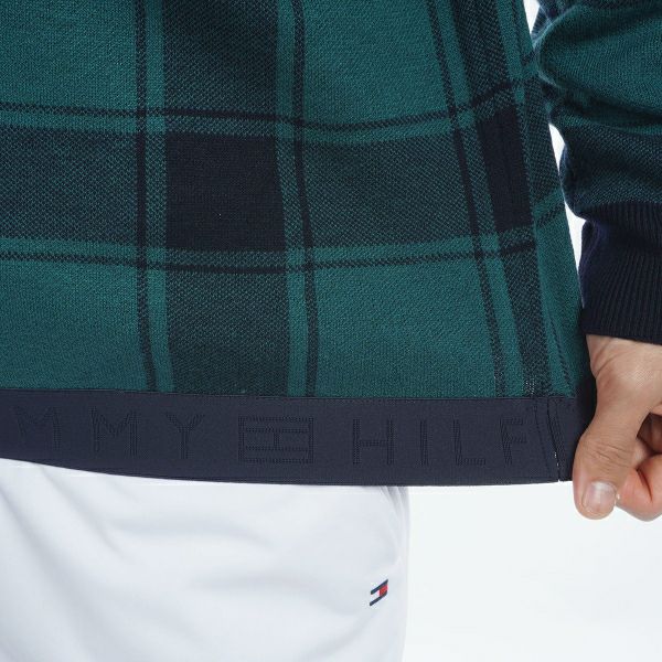 ツアーティー TOUR TEE メンズ メンズ バッファローチェックジャカード　クルーネックセーター THMA478 詳細15