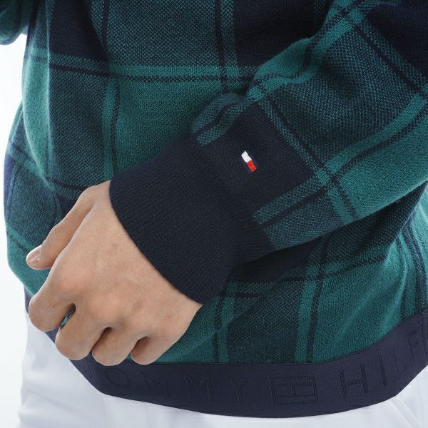 ツアーティー TOUR TEE メンズ メンズ バッファローチェックジャカード　クルーネックセーター THMA478 詳細16