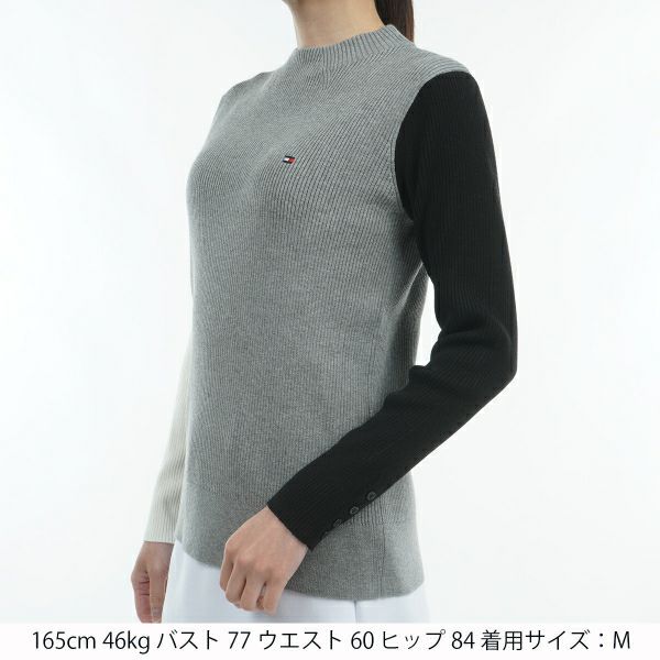 ツアーティー TOUR TEE レディース レディースリブパネルカラ－　ボトルネックセ－タ－ THLA451 詳細8