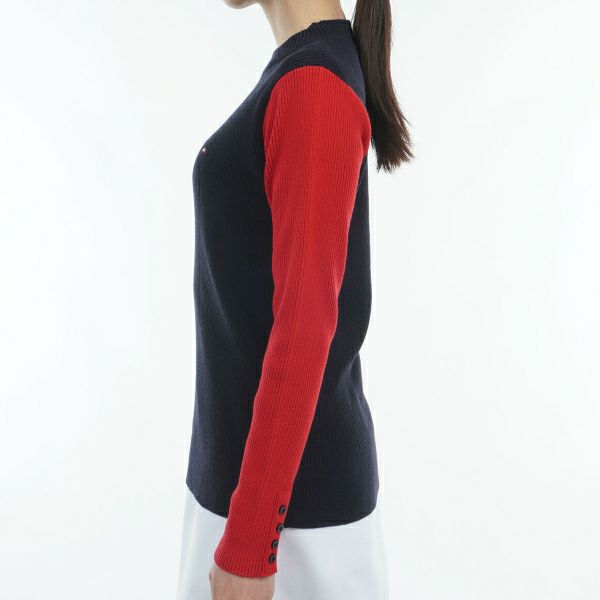 ツアーティー TOUR TEE レディース レディースリブパネルカラ－　ボトルネックセ－タ－ THLA451 詳細10