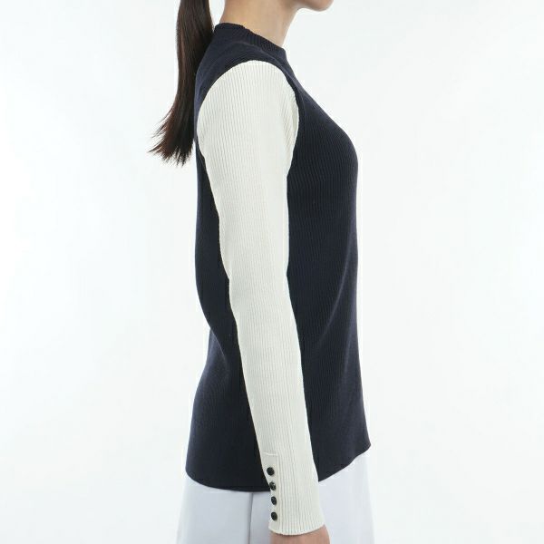 ツアーティー TOUR TEE レディース レディースリブパネルカラ－　ボトルネックセ－タ－ THLA451 詳細11