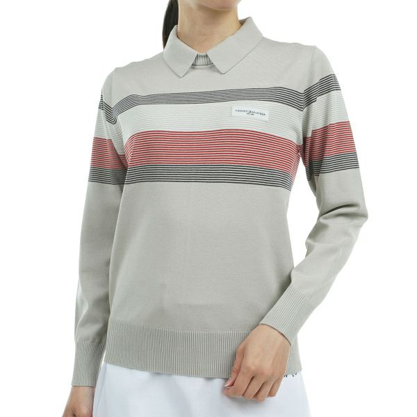 ツアーティー TOUR TEE レディース レディーストリコライン　衿付きセ－タ－ THLA465 詳細1