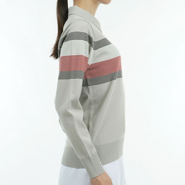 ツアーティー TOUR TEE レディース レディーストリコライン　衿付きセ－タ－ THLA465 詳細17