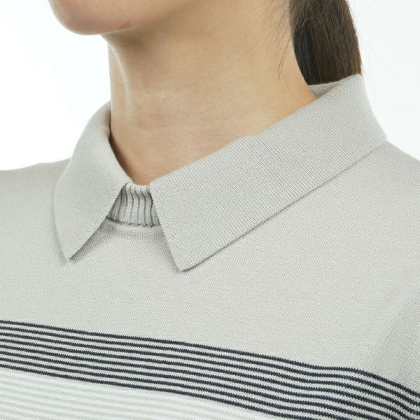ツアーティー TOUR TEE レディース レディーストリコライン　衿付きセ－タ－ THLA465 詳細21