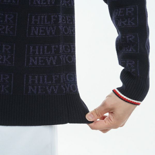 ツアーティー TOUR TEE レディース レディースモノグラムジャカード　クル－ネックセ－タ－ THLA466 詳細18