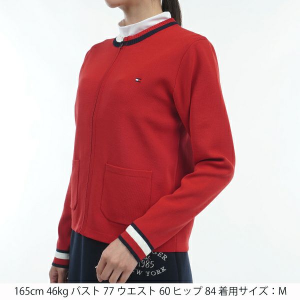 ツアーティー TOUR TEE レディース レディースフロントZIP　カ－ディガン THLA467 詳細4
