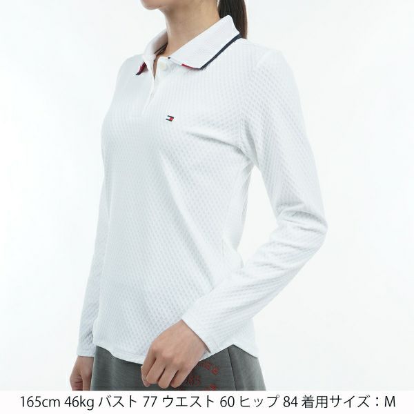 ツアーティー TOUR TEE レディース レディースリンクスジャガ－ド　長袖ポロシャツ THLA468 詳細6
