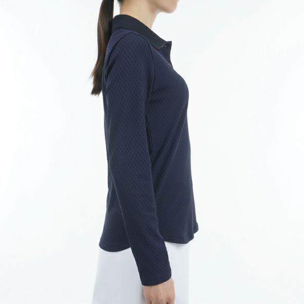 ツアーティー TOUR TEE レディース レディースリンクスジャガ－ド　長袖ポロシャツ THLA468 詳細11