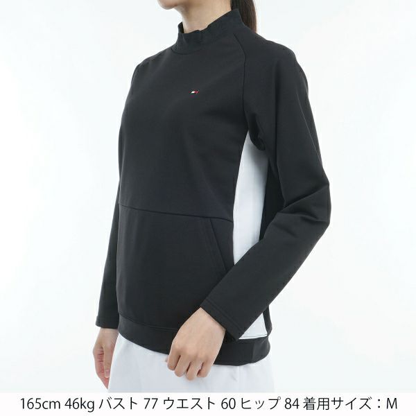 ツアーティー TOUR TEE レディース レディースストレッチウォ－ム　LSモックシャツ THLA472 詳細9