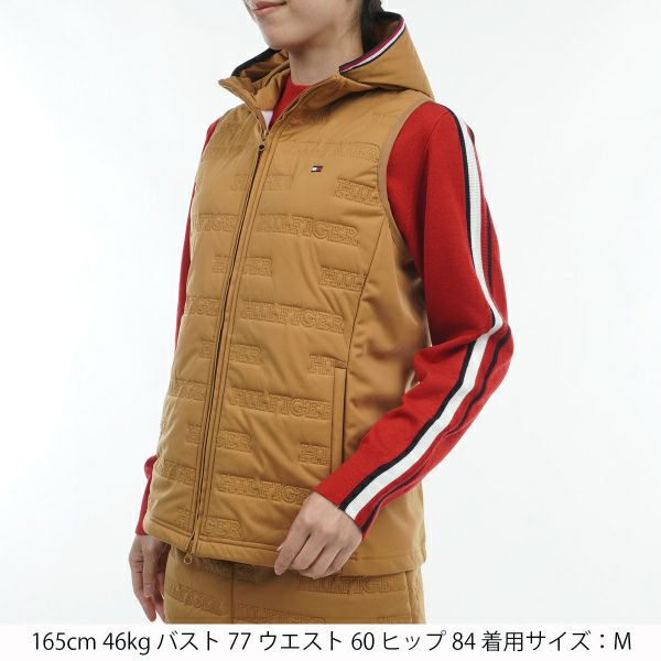 ツアーティー TOUR TEE レディース レディースロゴ　キルトパテッド　ベスト THLA473 詳細4