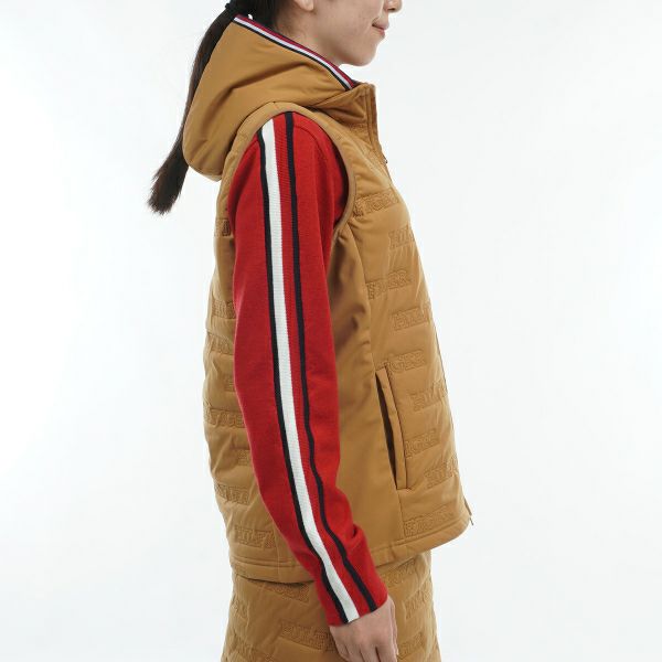 ツアーティー TOUR TEE レディース レディースロゴ　キルトパテッド　ベスト THLA473 詳細11