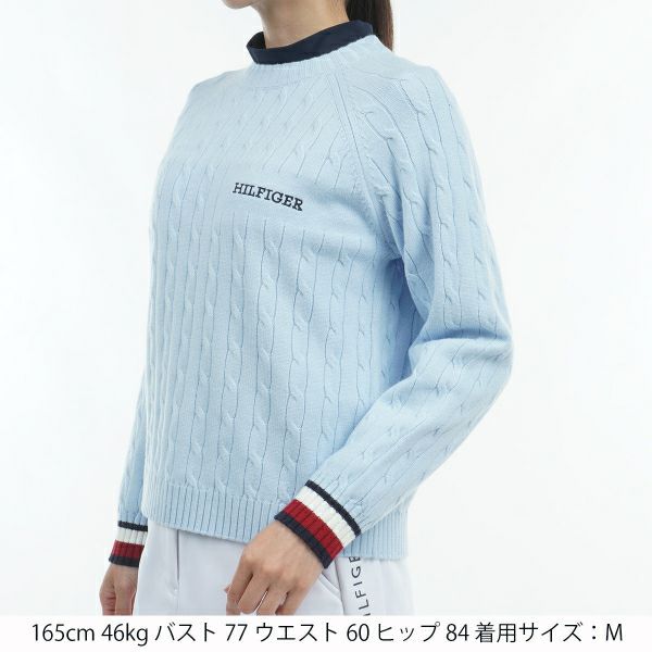 ツアーティー TOUR TEE レディース レディースケ－ブル　クル－ネックセーター THLA478 詳細10
