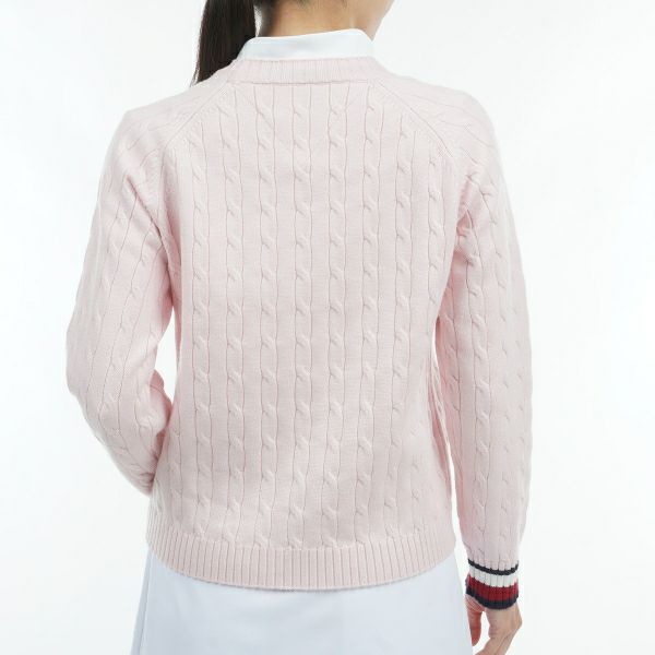 ツアーティー TOUR TEE レディース レディースケ－ブル　クル－ネックセーター THLA478 詳細15