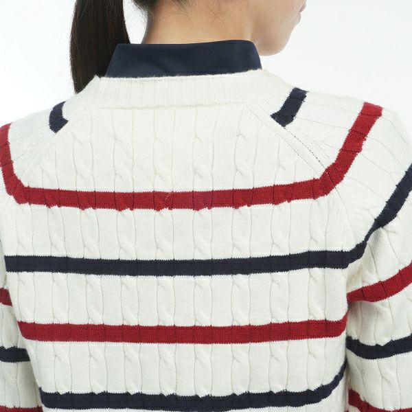 ツアーティー TOUR TEE レディース レディースケ－ブル　クル－ネックセーター THLA478 詳細19