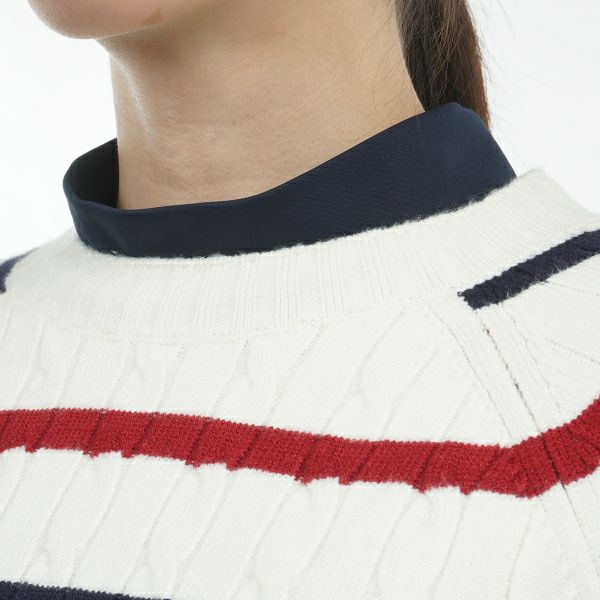 ツアーティー TOUR TEE レディース レディースケ－ブル　クル－ネックセーター THLA478 詳細20