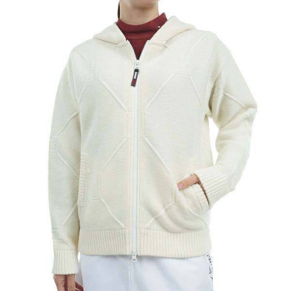 ツアーティー TOUR TEE レディース レディーススケルトンフラッグ　裏地付ZIPセ－タ－ THLA481 詳細2