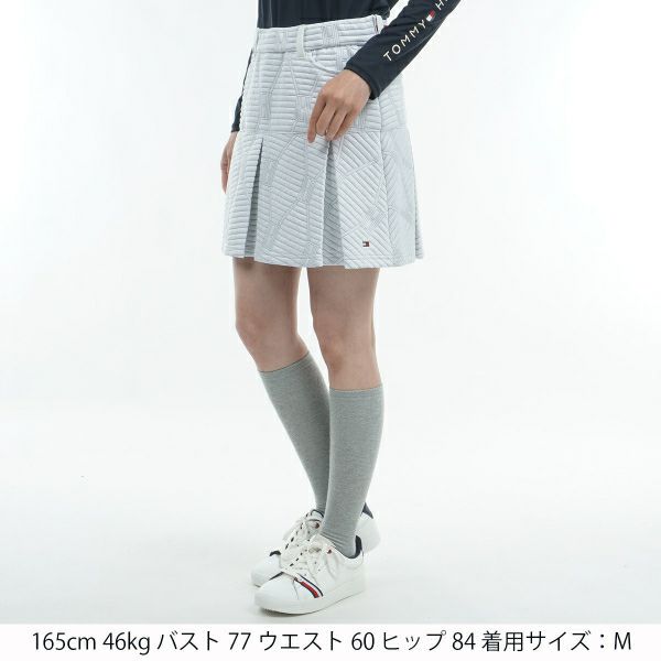 ツアーティー TOUR TEE レディース レディーススケルトンフラッグ　キルトジャカード　フレアスカ－ト THLA483 詳細4