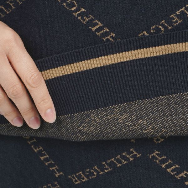 ツアーティー TOUR TEE レディース レディースモノグラムジャガ－ド　ボトルネックセーター THLA485 詳細17