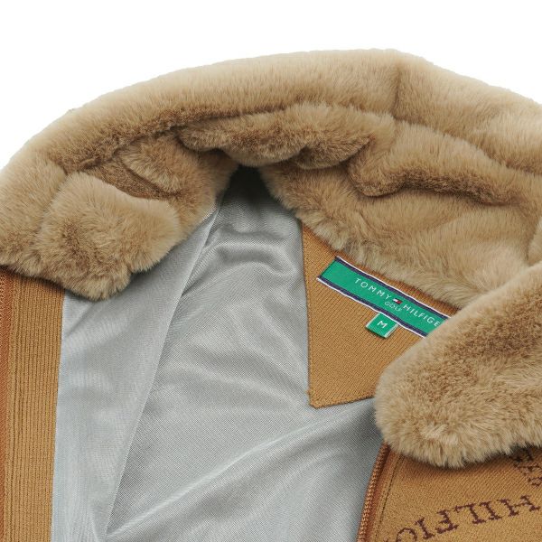 ツアーティー TOUR TEE レディース レディースモノグラムジャカ－ド　ファートリム　ニットベスト THLA487 詳細18